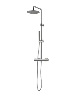 JEE-O Slimline Shower Set, edelstahl gebürstet, 800-6610 800-6610