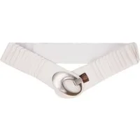 MIRROSI Taillengürtel Leo Unifarbe breit 6cm für Taillenumfang 85 bis 110cm, ONESIZE (Angenehmes Tragesgefühl, Leopard Muster, Unifarben) Breiter Stretch Gürtel