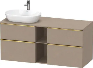 Duravit D-Neo Konsolenwaschtischunterbau wandhängend Leinen Matt 1400x550x664 mm - DE4970L34750000 DE4970L34750000