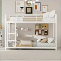 OYRREU Etagenbett Metall-Etagenbett Geeignete Matratzengröße: 90 x 190 cm