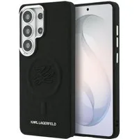 KARL LAGERFELD Handyhülle Galaxy S26 Ultra Kunstleder schwarz Initialien MagSafe Logo 6,9 Zoll, Kantenschutz