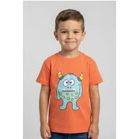 Blue Seven T-Shirt mit Monster-Effekt, mit eingelassener Tasche, aus Baumwolle