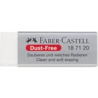 Faber-Castell Radiergummi Dust-free Radierer Kunststoff weiß