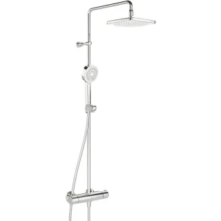 Hansa Hansamicra Duschsystem 44350230 verstellbare Brausestangehalterung, Ausladung 445-470mm, chrom