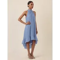 Apart Chiffonkleid mit Volantsaum