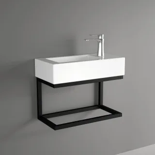 Neuesbad Badmöbel-Set (Waschtisch und Konsole), Breite: 380mm, Tiefe: 190mm NB1STD381001
