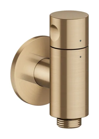 Hansgrohe Wandanschluss Stop AXOR One mit Absperrventil brushed bronze , 48781140 48781140
