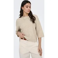 JDY Strickpullover JDYCHLOE LIFE 3/4 ON PULLOVER KNT NOOS Materialmix, knit fit