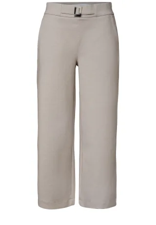 Street One - High Waist Culotte mit Schnallendetail clay sand - Gr. - 7