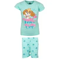 PAW PATROL Schlafanzug Paw Patrol Skye Kinder Mädchen Pyjama Shirt Shorts Gr. 92-128 100% Baumwolle