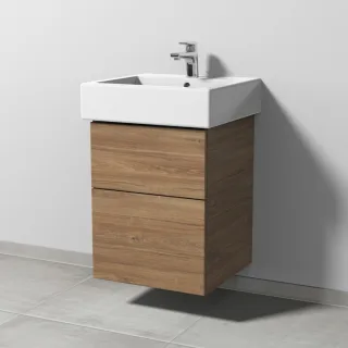 Sanipa 3way Waschtischunterbau zu Duravit Vero Waschtisch mit 2 Auszügen, Eiche-Kansas SM71559
