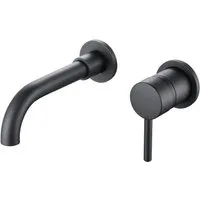 Aloni Waschtischarmatur CR7120-6MB (einzel, 1-St., Einzel) Aloni 2-Loch-Waschtischbatterie mit Unterputz-Einbaukörper