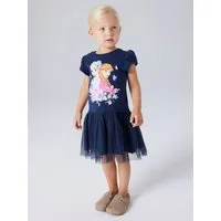 Name It Jerseykleid NMFMEMMA FROZEN SS TULLE DRESS LNOOS WDI Materialmix, regular fit