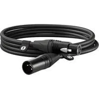 Premium XLR-Kabel XLR3M black schwarz, 3 Meter