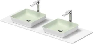 Duravit Sivida SET, Aufsatzbecken 2 r.400 B.Aussen: weiss seidenmatt . 268021FG00