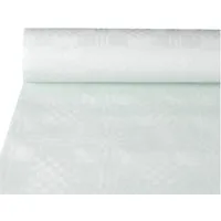 PAPSTAR Tischdecke Papiertischtuch mit Damastprägung 10 m x 1,2 m weiss