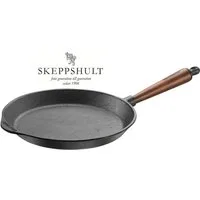 Skeppshult Bratpfanne Skeppshult Gusseisen Bratpfanne Ø 28 cm mit Walnussholzgriff