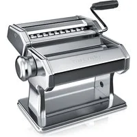 Arendo Nudelmaschine Manueller Pasta Maker, Edelstahl, Nudelpresse, 7 einstellbare Stärken, Duplexvorsatz für Spaghetti, Tagliatelle, Lasagne - 2mm und 6mm