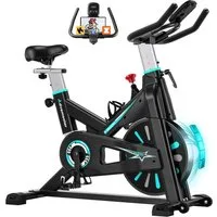 Advamsoler Heimtrainer Fahrrad, Ultra-Leiser Heimtrainer mit Magnetwiderstand, Indoor Hometrainer Bike für Cardio-Training zu Hause