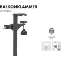 doppler® Sonnenschirm Doppler Balkonklammer Universal Schirmstock ø 22 - 32 mm