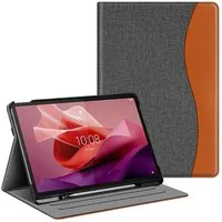 Fintie Tablet-Hülle für Lenovo Tab P12 12,7 Zoll TB370FU 2023, Multi-Winkel Folio Hülle, mit Stifthalter Dokumentschlitze und Auto Schlaf/Wach Funktion
