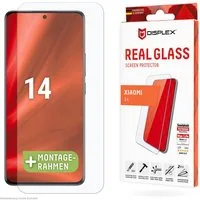 Displex Displayschutzglas Real Glass für Xiaomi 14, 1 Stück, Bildschirmschutz, Displayschutzfolie,Einfach anbringen,kratz-&stoßfest