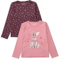 STACCATO Langarmshirt (2-tlg) 2er Pack / Hasen-Motiv / für Girls