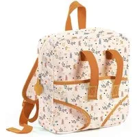 DJECO Puppen Tragetasche Pomea Kinderrucksack mit integrierter Puppentrage 2-in-1-Rucksack
