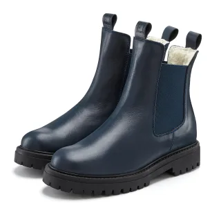 Elbsand Stiefelette "Chelseaboots, Stiefel, Boots, Winterstiefel, Schlupfstiefel" aus Leder mit Warmfutter