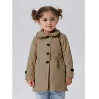 Name It Kurzmantel NMFMADELIN TRENCH COAT NOOS im romantischen Look
