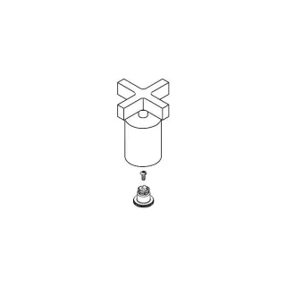 hansgrohe Kreuzgriff Axor Citterio 2-L.Armatur 39392000 Wannenrand Ab-/Umstellung chrom
