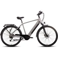 SAXONETTE E-Bike Trekkingrad Saxonette Deluxe Sport (Diamant), 9 Gang Shimano Alivio Schaltwerk, Kettenschaltung, Mittelmotor, 418 Wh, Pedelec, Elektrofahrrad für Damen u. Herren