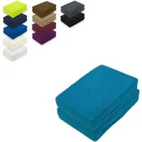 EXKLUSIV HEIMTEXTIL Spannbettlaken Doppelpack Frottee Spannbettlaken, Frottee, Gummizug: rundum