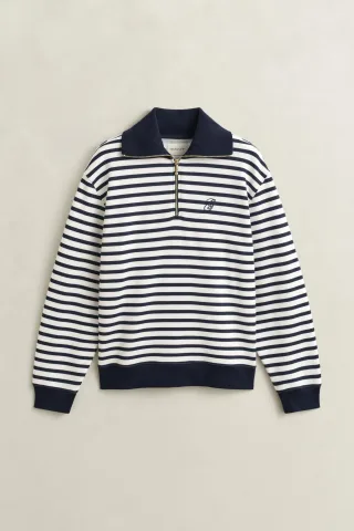 GANT - Gestreifter Troyer evening blue - Gr. - M