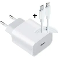 TradeNation Ladeset USB-C-Lightning Kabel 1m 20W Schnellladegerät iPhone Ladekabel USB-Ladegerät (2000,00 mA, 100cm Lightning Kabel iPhone Ladekabel, 1-tlg., USB Ladegerät + Ladekabel Set, iPhone 14 13 12 11 PRO/14 13 12 11 Pro max/12mini/X/XR/SE 202