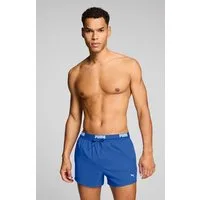 PUMA Badeshorts PUMA SWIM MEN LOGO SHORT SHORTS 1P Seitentaschen, Gesäßtasche mit Reißverschluss, Kordelzug