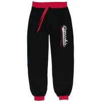 Lavecchia Jogginghose Lavecchia Herren Jogginghose LV-2020 (Black-Red, 3XL) lässige & bequeme Sweat Hose