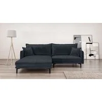Home affaire Ecksofa ALEXANDRIA mit Recamiere rechts oder links bestellbar, moderne Bezüge, L-Form mit Wellenunterfederung, Maße: B/H/T 246/86/190 cm
