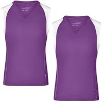 James & Nicholson Lauftop Doppepack Atmungsaktives Damen Running Top JN394 (Doppelpack, 2er-Pack) Feuchtigkeitsregulierend