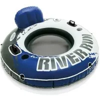 Intex Schwimmsessel Schwimmring River Run 1 (135 cm), mit zwei Becherhaltern und Haltegriffen