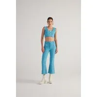 HOLLY LOLLY Bequeme Jeans Spanische Tweed-Hose