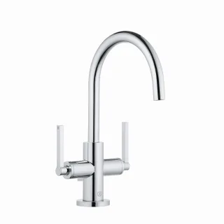 Kludi NOVA FONTE Waschtischarmatur PURISTIC Einlochmontage chrom, 201180515 201180515