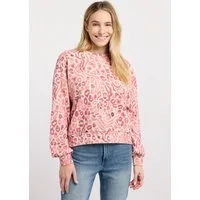 Ragwear Sweatshirt WUSS PRINT Elastische Baumwollmischung und softem Finish mit Allover-Print