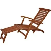 Garden Pleasure Gartensessel Phoenix (1-St), Eukalyptusholz, verstellbar
