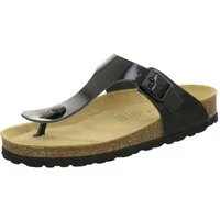 AFS-Schuhe 210725 Zehentrenner Pantolette für Damen mit Fußbett, bequeme Sandalen aus Leder