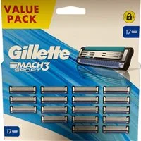 Gillette Rasierklingen Mach 3 Sport, 17-tlg.