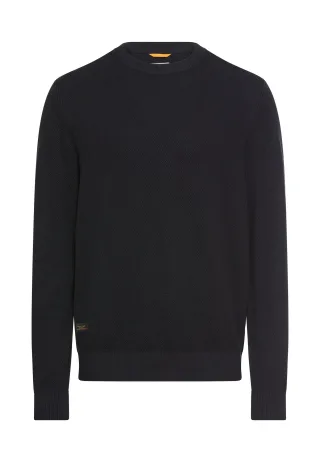 camel active - Strickpullover mit Rundhalsausschnitt dark navy - Gr. - XXL