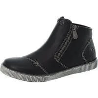 Rieker Schlupfboots, Stiefelette, Schlupfboots mit Reißverschluss