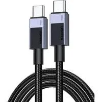 100W PD 3.0 USB-C auf USB-C Schnellladekabel schwarz, 3 Meter, PD 100 Watt