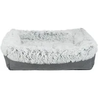 TRIXIE Hundebett Bett Harvey - grau/weiß-schwarz - 60 × 50 cm